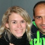 Cécile Andrzejewski et Micho Yordano, qui a refusé d'être photographié seul (crédit : Aurélie Simon)